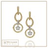 Orecchini Intrecci fiori oro 18kt